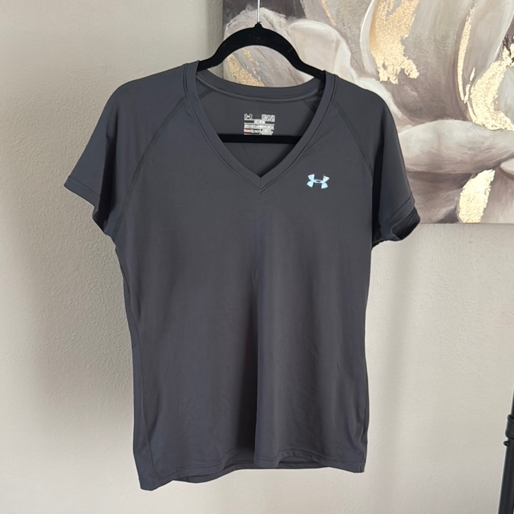 Under Armour Gray V-Neck T-Shirt